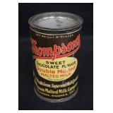 Thompson's Malted Milk Advertising Tin