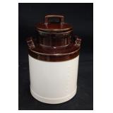 Porcelain Cream Can Cookie Jar
