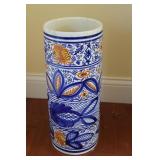 18" Spanish Ceramic Umbrella Stand
