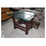 22" x 27" Glass Top Coffee Table