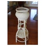 38" Wicker Plant Stand