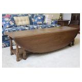 64" Drop Leaf Gate Leg Coffee Table