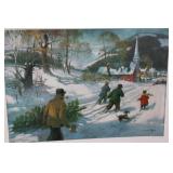 "Winter Outing" Sheaffer Pen Print