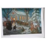 "Winter Evening" Sheaffer Pen Print
