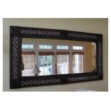 28" x  52" Metal Decorative Wall Mirror
