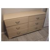 Painted Wooden 6-Drawer Dresser