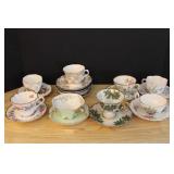 Collection of Teacups & Saucers