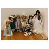 7 Porcelain Dolls