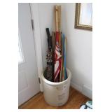 Crock w/ Umbrellas & Yardsticks