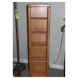 Revolving Oak Media Display Case