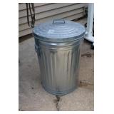 Galvanized Trash Can