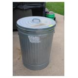 Galvanized Trash Can