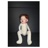 Porcelain Head & Cloth Body Doll