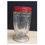Vintage Footed Glass Jar