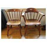 2 Wooden Chairs