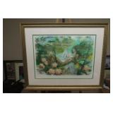 25" x 20" Harrison Rucker Pastel Nudist Print