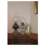 Vintage Oil Lamps & Oil Refill
