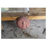 Metal Sun Lawn Ornament