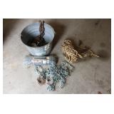 Rope & Bucket of Chain