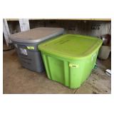 2 Storage Tubs of Misc. Glassware