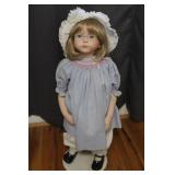 Porcelain Doll & Stand