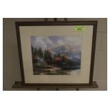 19.5" x 17.5" Thomas Kinkade Framed Print
