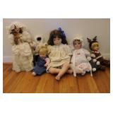 6 Porcelain Dolls