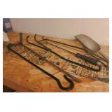 Cast Iron Campfire Handles & Aluminum Scoop