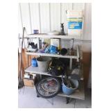 4 Tier Rolling Shelf & Contents