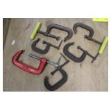 Assorted C-Clamps