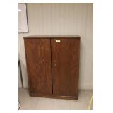 14" x 41" x 50" Solid Oak Cabinet
