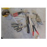 Pliers, Hammer, Square, & Clamp