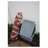 Storage Tub & Indoor/Outdoor Rug