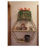Metal Wall Shelf, Planter, & More
