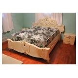 4 Piece Modern French Provincial Style Bed Frame &