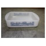 Glasbake Currier & Ives Baking Dish