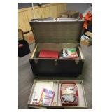 Vintage Steamer Trunk & Games