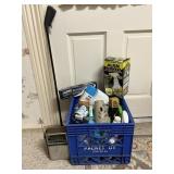 Transistor Radio & Cleaning Items