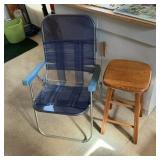 Stool & Lawn Chair