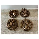 Plaster Cherub Wall Plaques