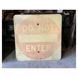 "Do Not Enter" Road Sign