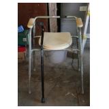 Commode & Cane