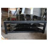 Tempered Corner Glass TV Stand