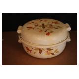 8" Hall Jewel Tea Autumn Leaf Covered  Casserole