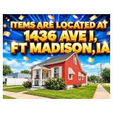 All Items Are Located At 1436 Ave I, Ft Madison
