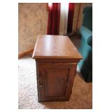 Pressed Wood End Table & Magazine Rack