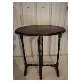 Antique Folding Wooden End Table
