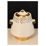 MCM Flare-Ware "Gold Lace" Cookie Jar