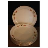 Hall Jewel Tea Autumn Leaf Salad Plates