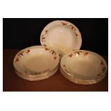 Hall Jewel Tea Autumn Leaf Saucers